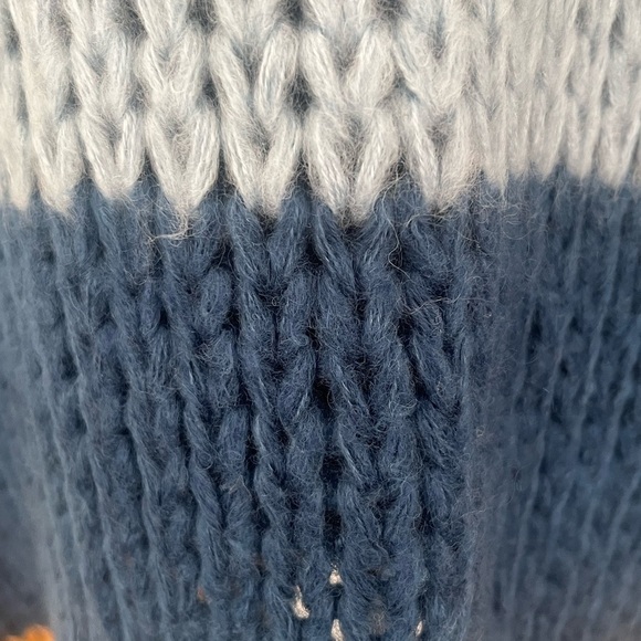 Women’s medium size V-neck multicolored sweater dress. - Picture 3 of 4